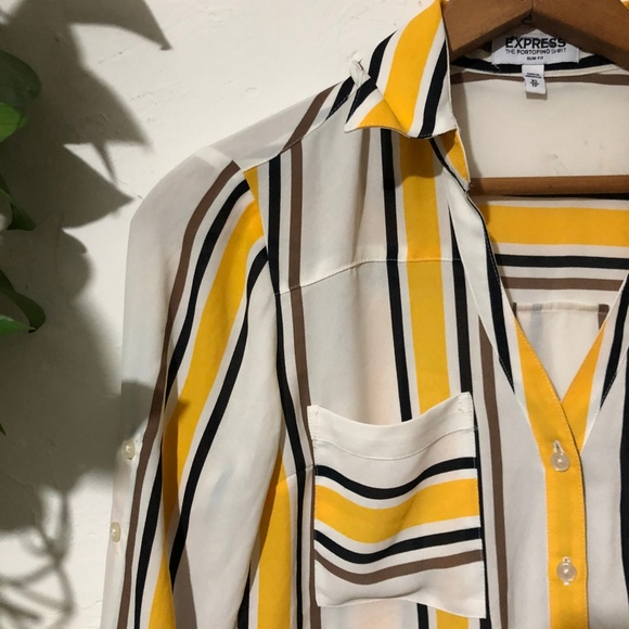 Express Yellow and Black Striped Portofino XS - Picture 3 of 5